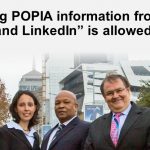 “Collecting POPIA information from Google and LinkedIn” is allowed.